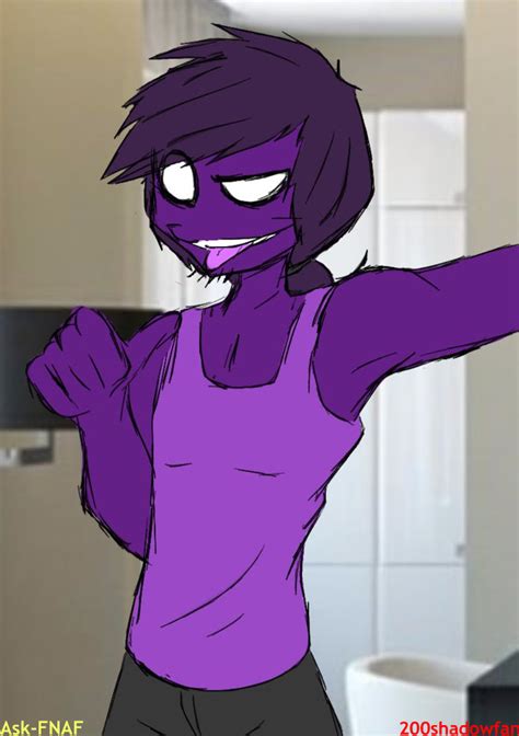 Selfie Vincent Purple Guy By Ask Fnaf On Deviantart