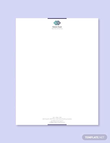 Business Letterhead Examples Illustrator Design Word Pages