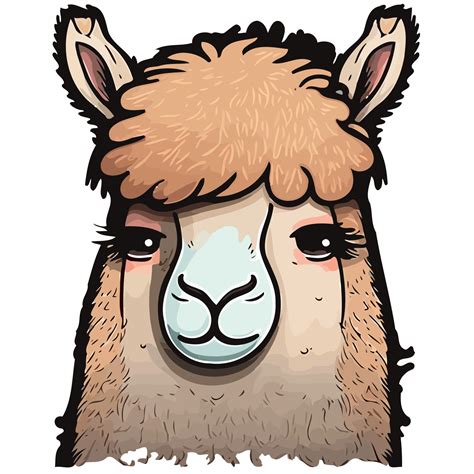 Mammal Animal Head Llama 18884347 Vector Art At Vecteezy