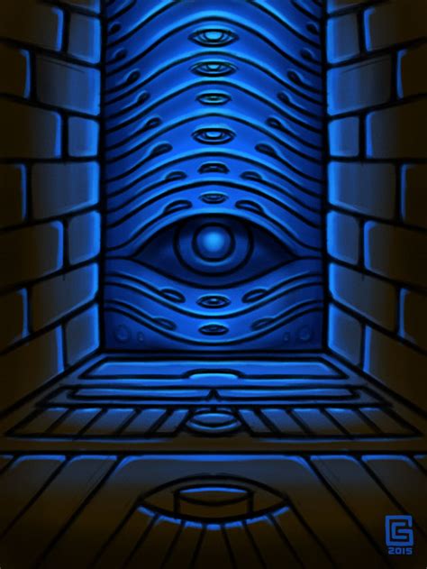 Mystic Eye Design Sketch 14 Temple Portal Art George Coghill