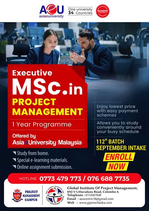 MSc In Project Management Programmes Global Institute Of Project