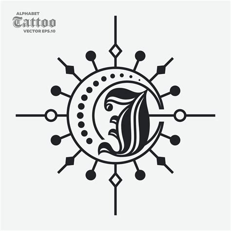 Alphabet J Tattoo Logo 11422306 Vector Art at Vecteezy