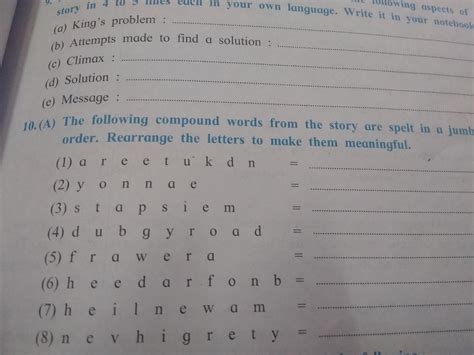 Reorder The Words To Make Sentences 6
