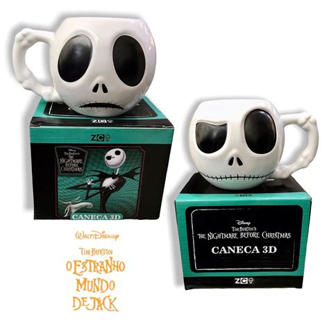 Caneca Caveira Disney Estranho Mundo De Jack Personalizada Oficial