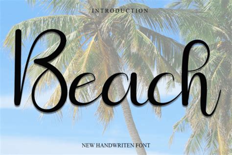 Beach Font By NYA Letter Creative Fabrica