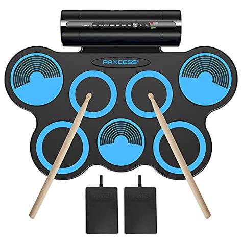 Paxcess Electronic Drum Set Drum Pads Roll Up Practice Electric