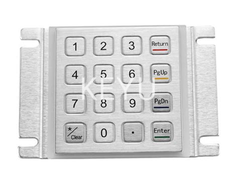 Numeric Metal Keypad Ky2088b Metal Keypad Steel Keypad