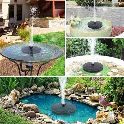 Fontaine Solaire Ext Rieur W Pompe Eau Solaire Avec Styles De