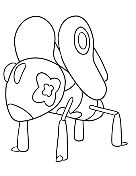 Nymble From Generation Ix Pok Mon Coloring Page