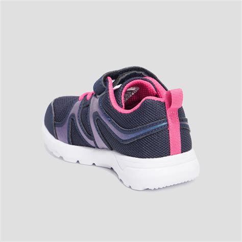 Baskets Running Scratchs Et Paillettes Bleu Marine Fille La Halle