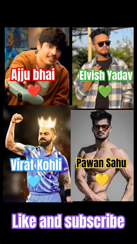 Elvish Yadav Versis Virat Kohli Versis Pawan Sahu Versus Ajju😈😈😎😎 Bhai