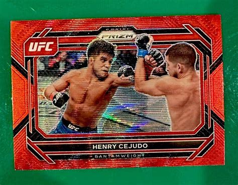 Panini Prizm Ufc Red Wave Ruby Parallel No Henry Cejudo Ebay