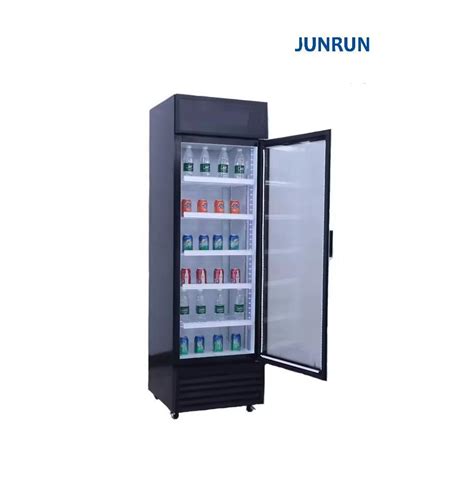 Junrun Price Commercial Beverage Fridge Single Door Upright Display