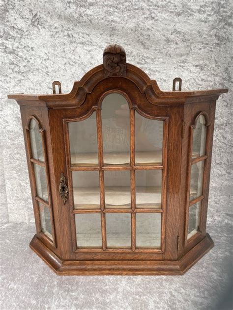 Antique Oak Display Cabinet For Silver And Other Catawiki