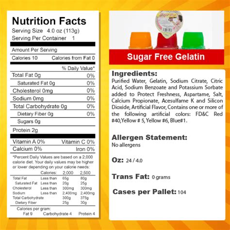 Sugar Free Jello Nutrition Facts Deliciously Healthy Recipes The