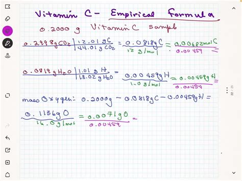 Solved Vitamin C Is Essential For The Prevention Of Scurvy Combustion