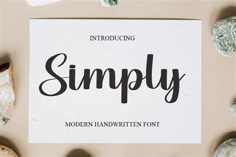 Simply Font By Nya Letter Creative Fabrica