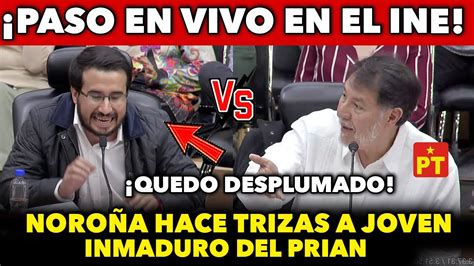 PASO EN VIVO EN EL INE FERNANDEZ NOROÑA HACE TR1Z4S A JOVEN INMADURO