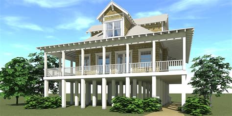 Grove House - Coastal House Plans from Coastal Home Plans