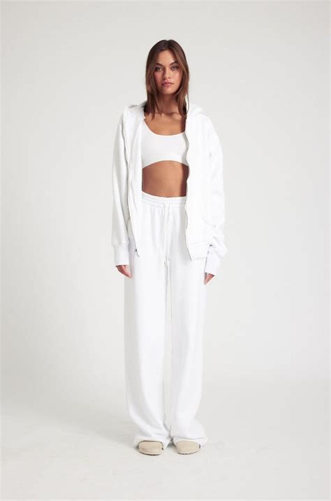 White Zip Up Hoodie In 2025 Hoodie Design White Zip Ups Zip Ups