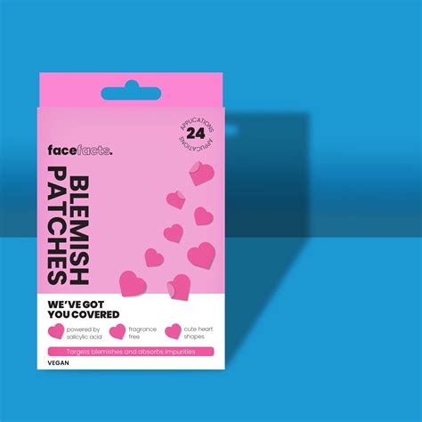 Face Facts Heart Shape Blemish Patches 24 Pk | Ballybrack Medical Hall