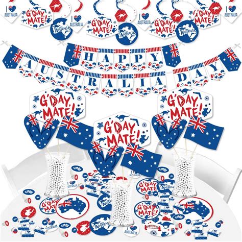 Australia Day Gday Mate Aussie Party Supplies Banner Etsy