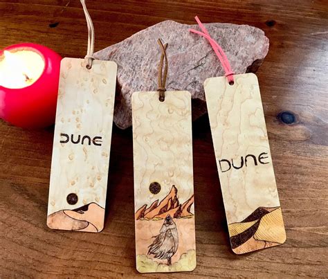 Dune Bookmarks Handmade Wood Bookmark Dune Books Dune Etsy Canada