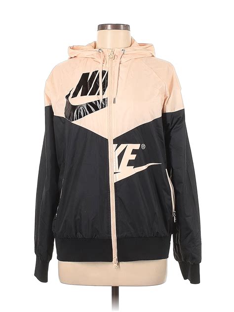 Nike 100 Polyester Solid Pink Track Jacket Size M 61 Off Thredup