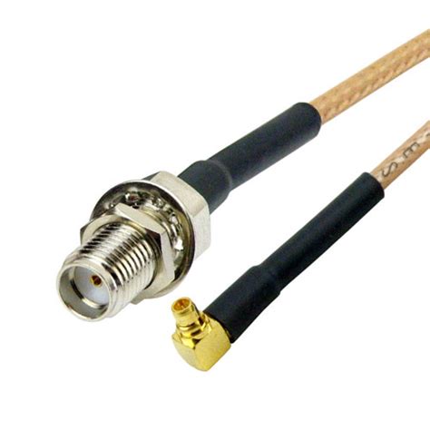 Sma Female Jack Bulkhead To Ra Mmcx Male Plug Cable Rg Coax Up