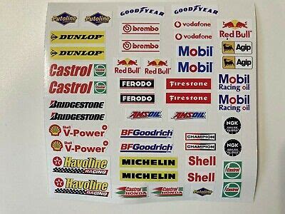 Slot Car Scalextric Small Model Racing Barrier Building Mixed Stickers