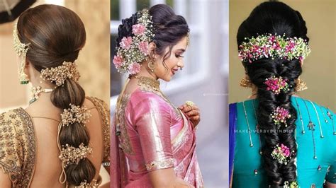 50 Modern Reception Hairstyles For Saree 2024