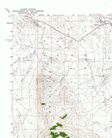 Topo Map Duncan Arizona Quad USGS 1960 23 00 X 28 43 EBay