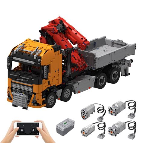 Volvo Fh X With Crane Moc Technic With Pcs Moc