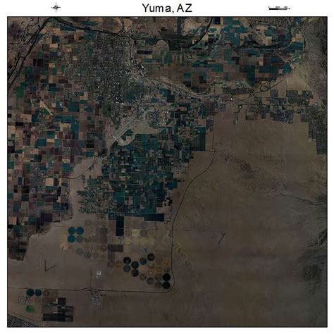 Aerial Photography Map Of Yuma AZ Arizona