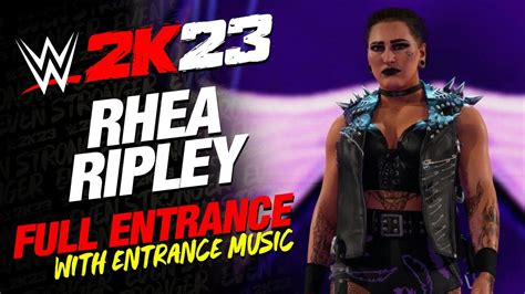 Rhea Ripley Wwe K Entrance Wwe K The Judgment Day Youtube