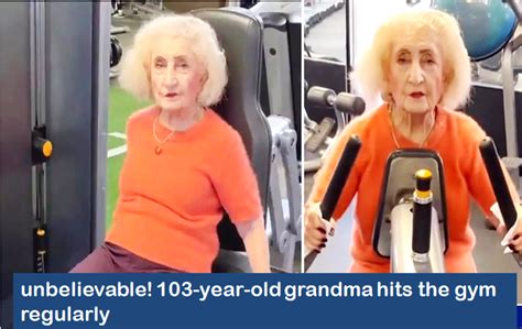 Unbelievable 103 Year Old Grandma Hits The Gym Regularly Irish Samachar