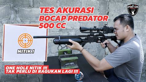 TES AKURASI GROUPING PCP BOCAP PREDATOR TACTICAL 500CC MENGGUNAKAN