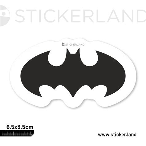 Stickerland India Batman Logo Sticker 6 5x3 5 Cm Pack Of 1 Stickerland