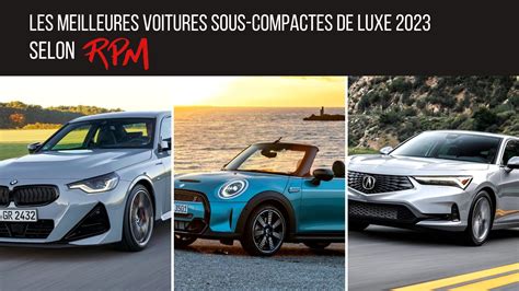 Voitures Sous Compactes De Luxe Meilleurs V Hicules Rpm