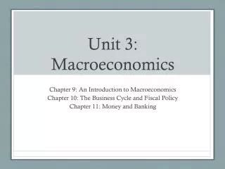 PPT Economics Sample Unit 4 Macroeconomics PowerPoint Presentation