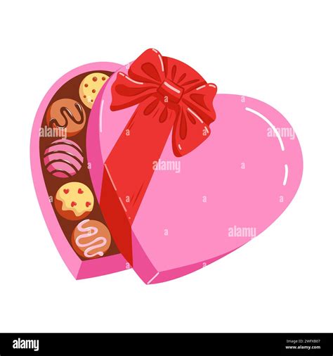 Hand Drawn Vector Illustration Of A Heart Shaped Chocolate Candy T