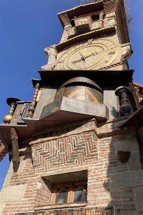 Clock Tower Of Gabriadze Marionette Theater Editorial Stock Image