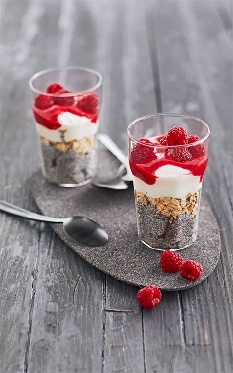 Gesunder Chia Pudding Mit Himbeeren Von Lisawallone Chefkoch Rezept