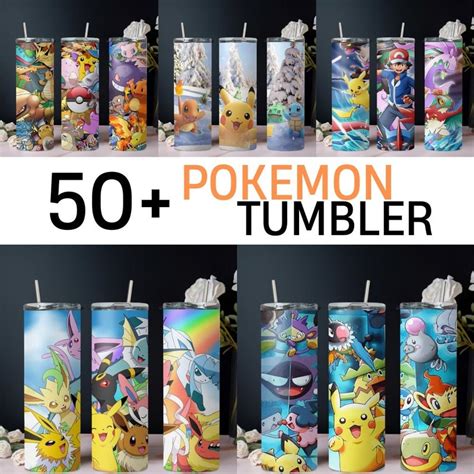 Pokemon Tumbler Wrap Pikachu Tumbler Oz Skinny Sublimation