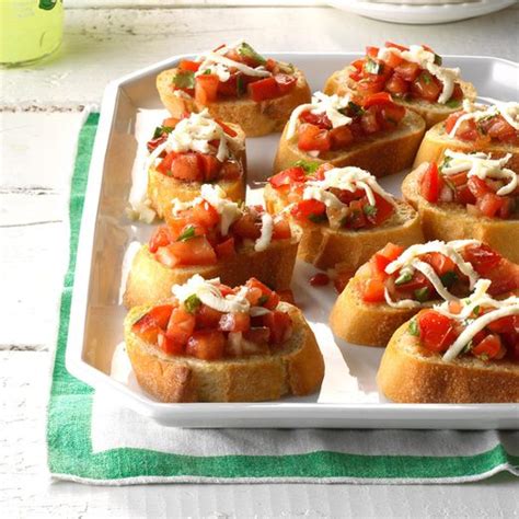 Tomato Basil Bruschetta Appetizer Recipe How To Make It Taste Of Home