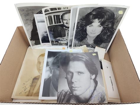 Lot - Vintage Hollywood Movie Star Autographs