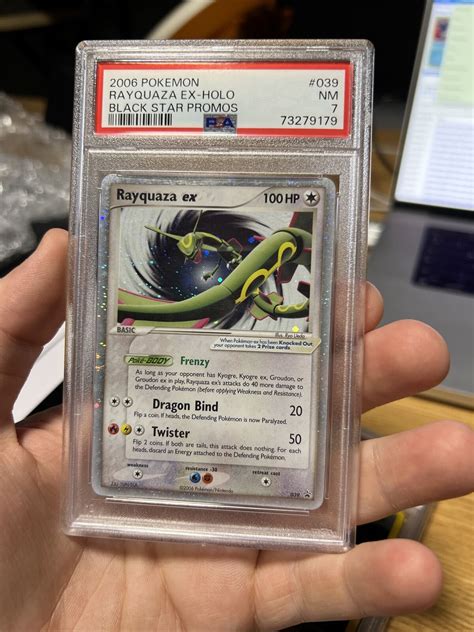 PSA 7 Rayquaza Ex 039 Black Star Promo Rare Holo Pokemon Card Values