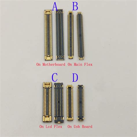 Pcs Lcd Display Screen Flex Fpc Connector Usb Charger Charging Plug