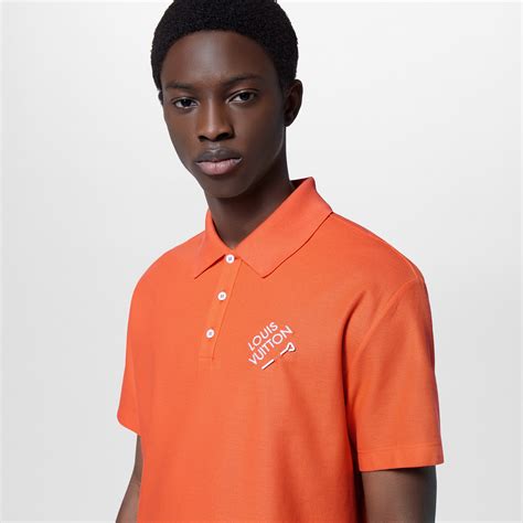 Embroidered Signature Cotton Polo Men Ready To Wear Louis Vuitton