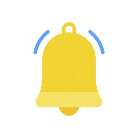 premium vector bell sign symbol vector glyph color icon